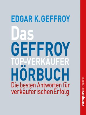 cover image of Das Geffroy Top-Verkäufer-Hörbuch